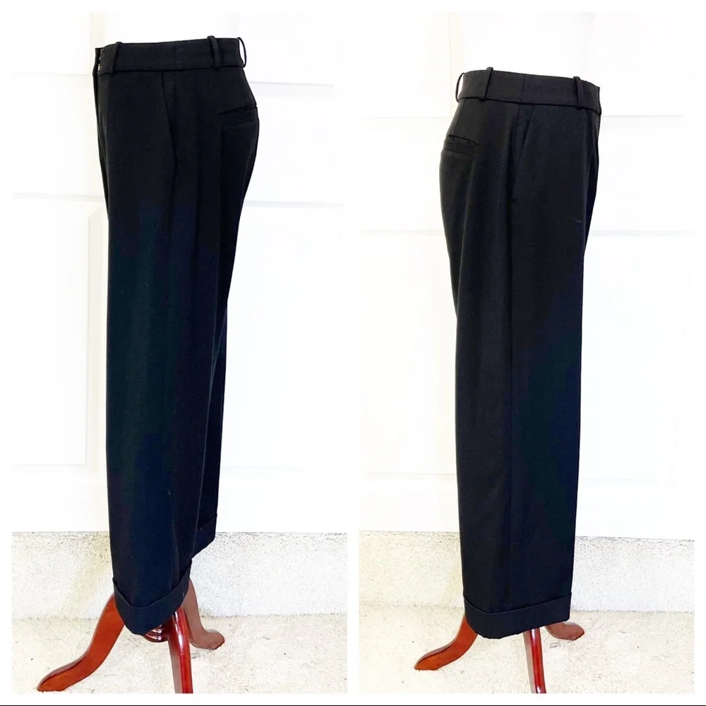 Kate Spade New York Black Cuffed Culottes